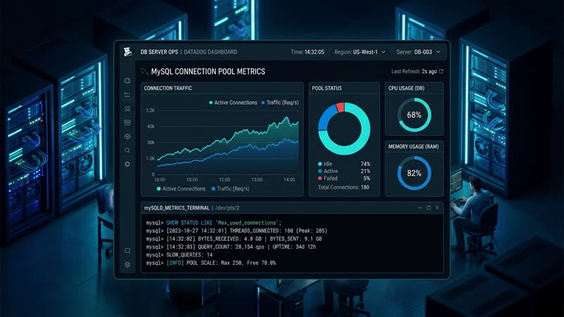 MySQL 突发 Too many connections 报错连不上？排查连接池泄露、Sleep 堆积与参数调优我踩过的几个坑